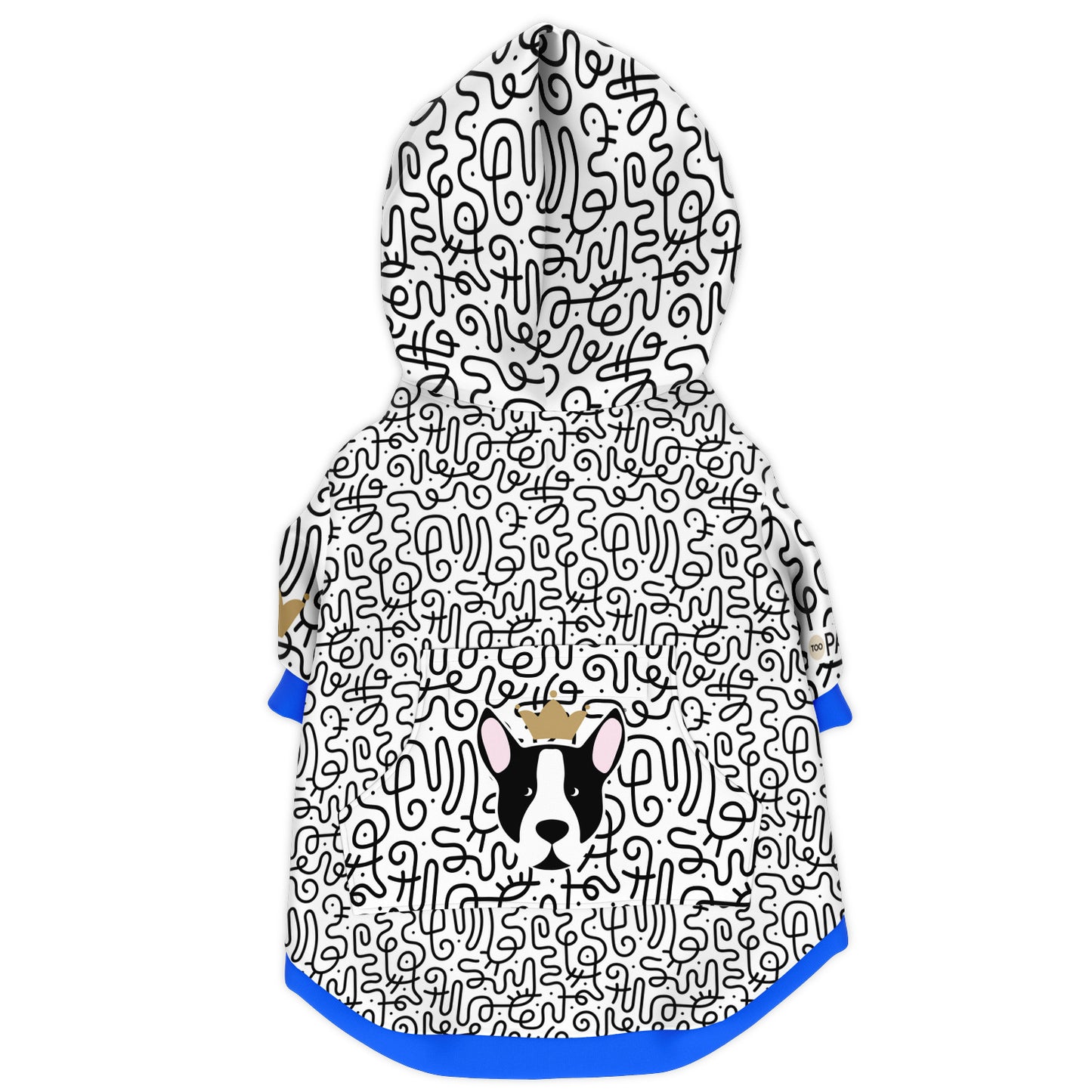 Mod Blue Dog Zip-Up Hoodie