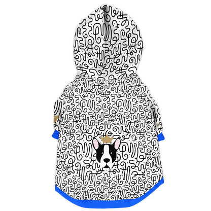 Mod Blue Dog Zip-Up Hoodie