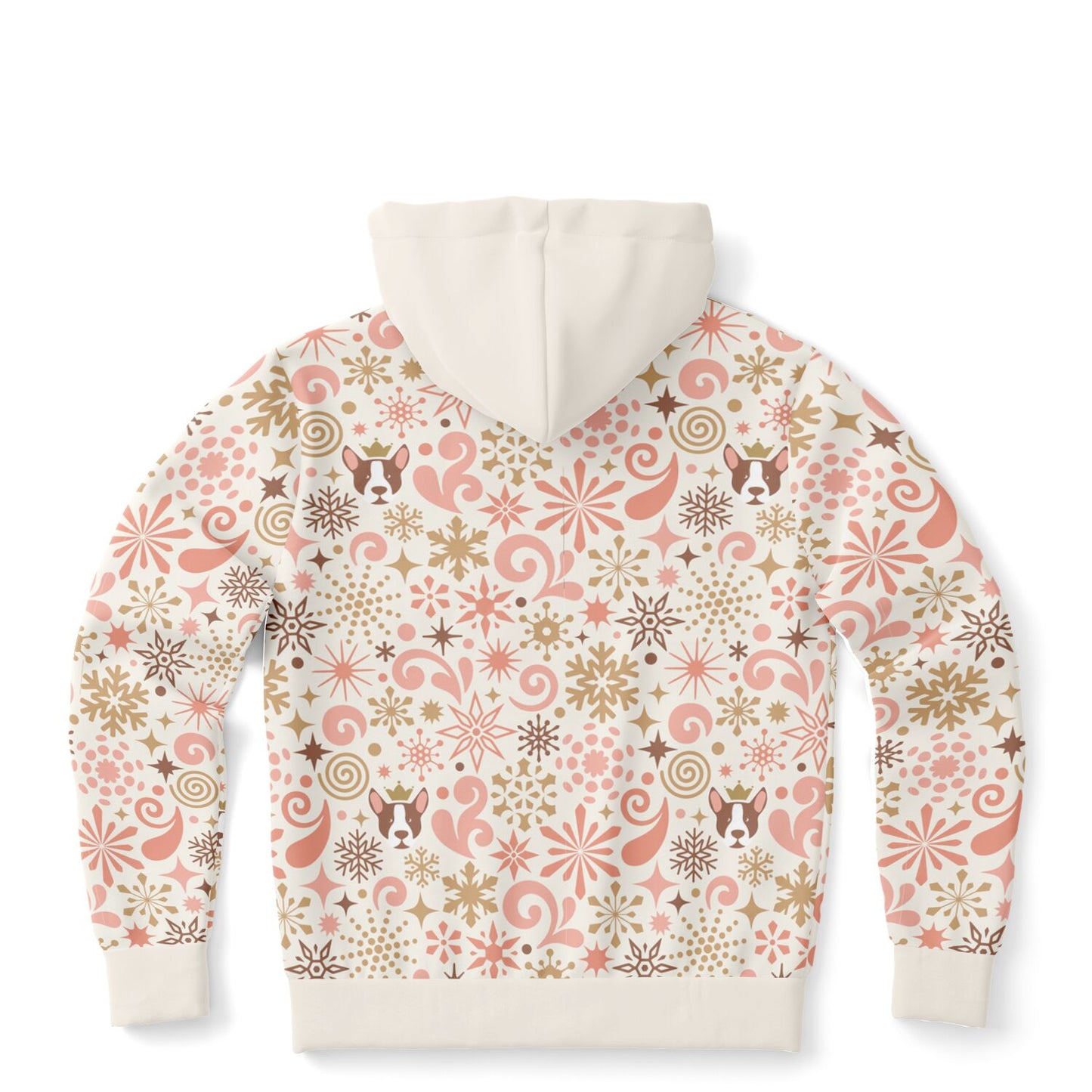 Snowfall Serenade II Holiday Athletic Zip-Up Hoodie