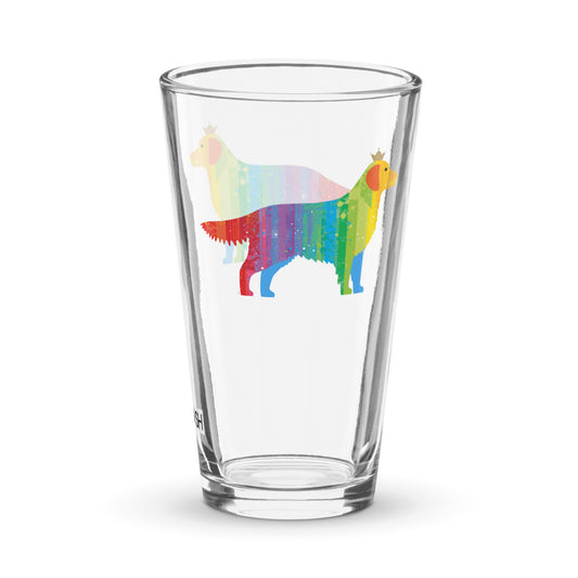 Golden Retriever Shaker pint glass