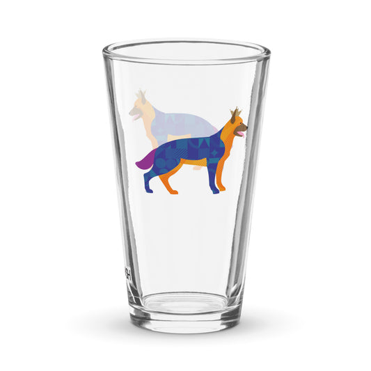 German Shepherd Shaker pint glass