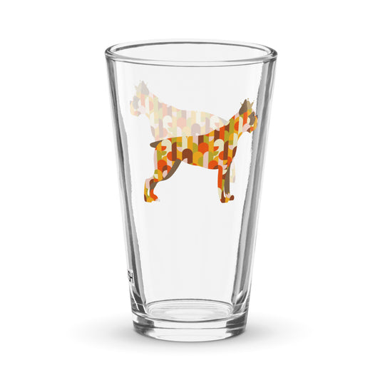 Boxer Shaker pint glass