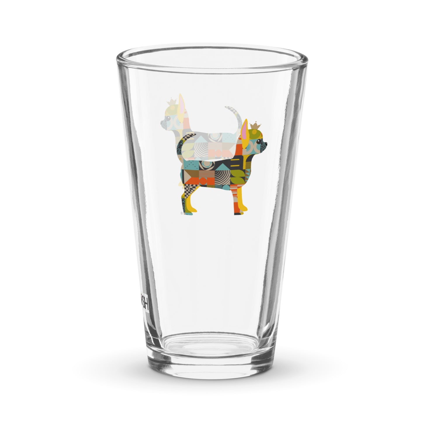 Chihuahua Shaker pint glass