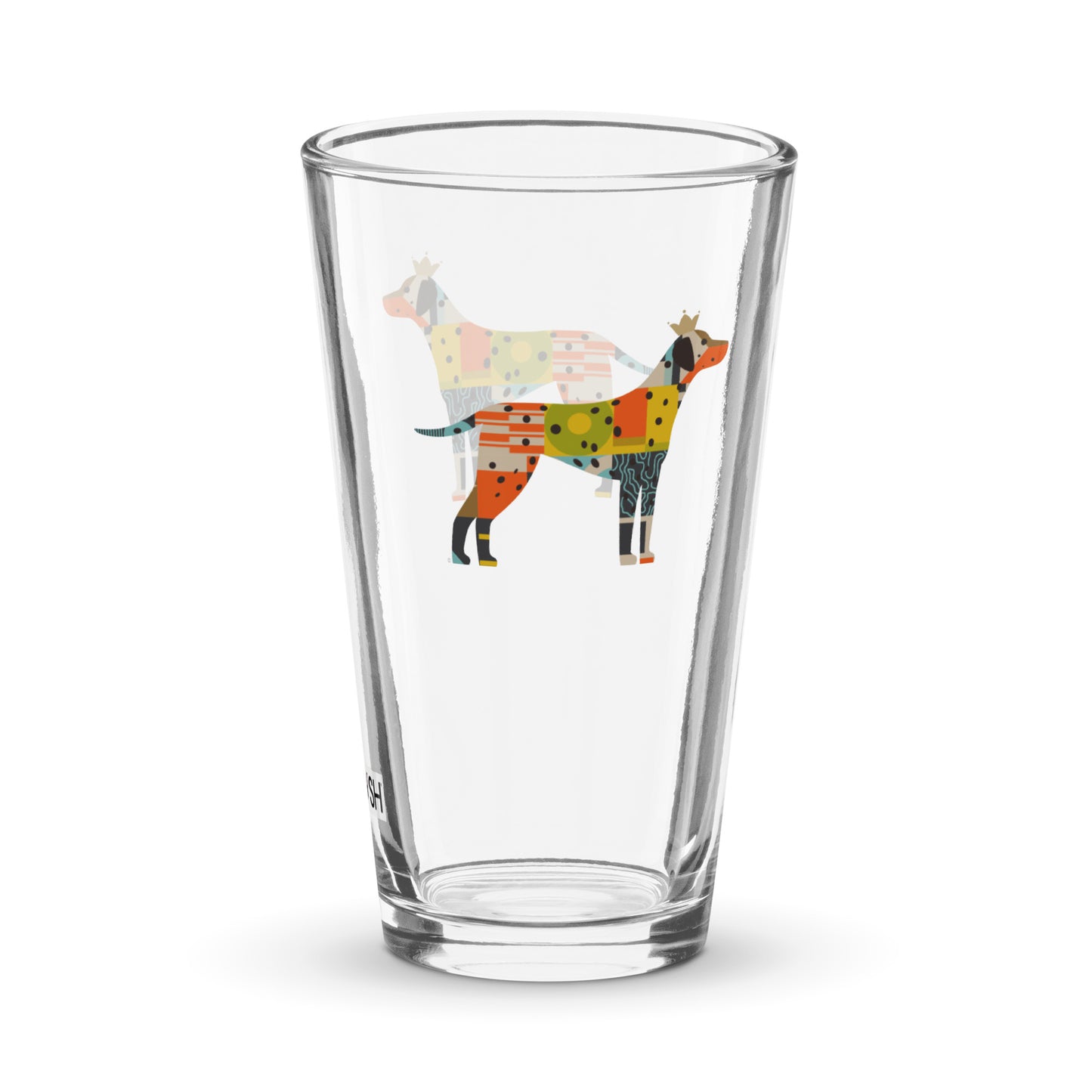 Dalmatian Shaker pint glass