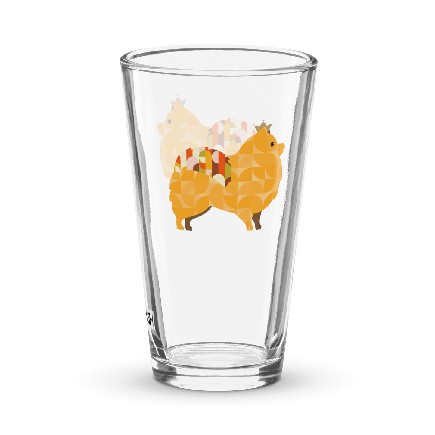 Pomeranian Shaker pint glass