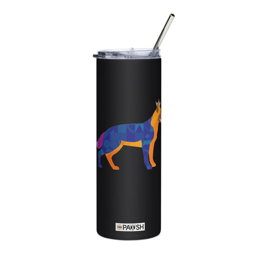 German Shepherd Stainless steel tumbler