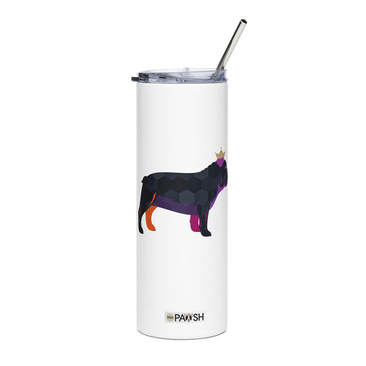 Frenchie Black Stainless steel tumbler