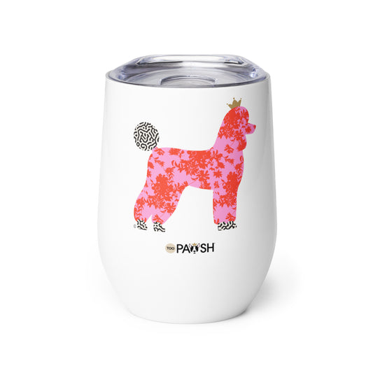 Poodle Wine tumbler