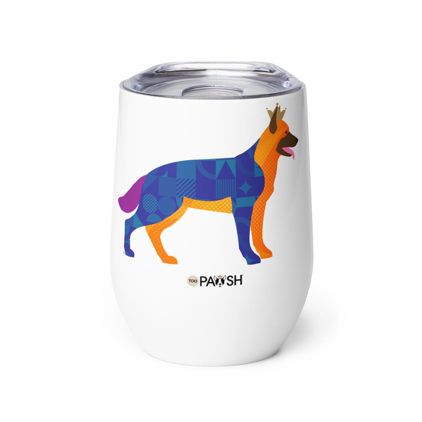 German Shepherd Wine tumbler