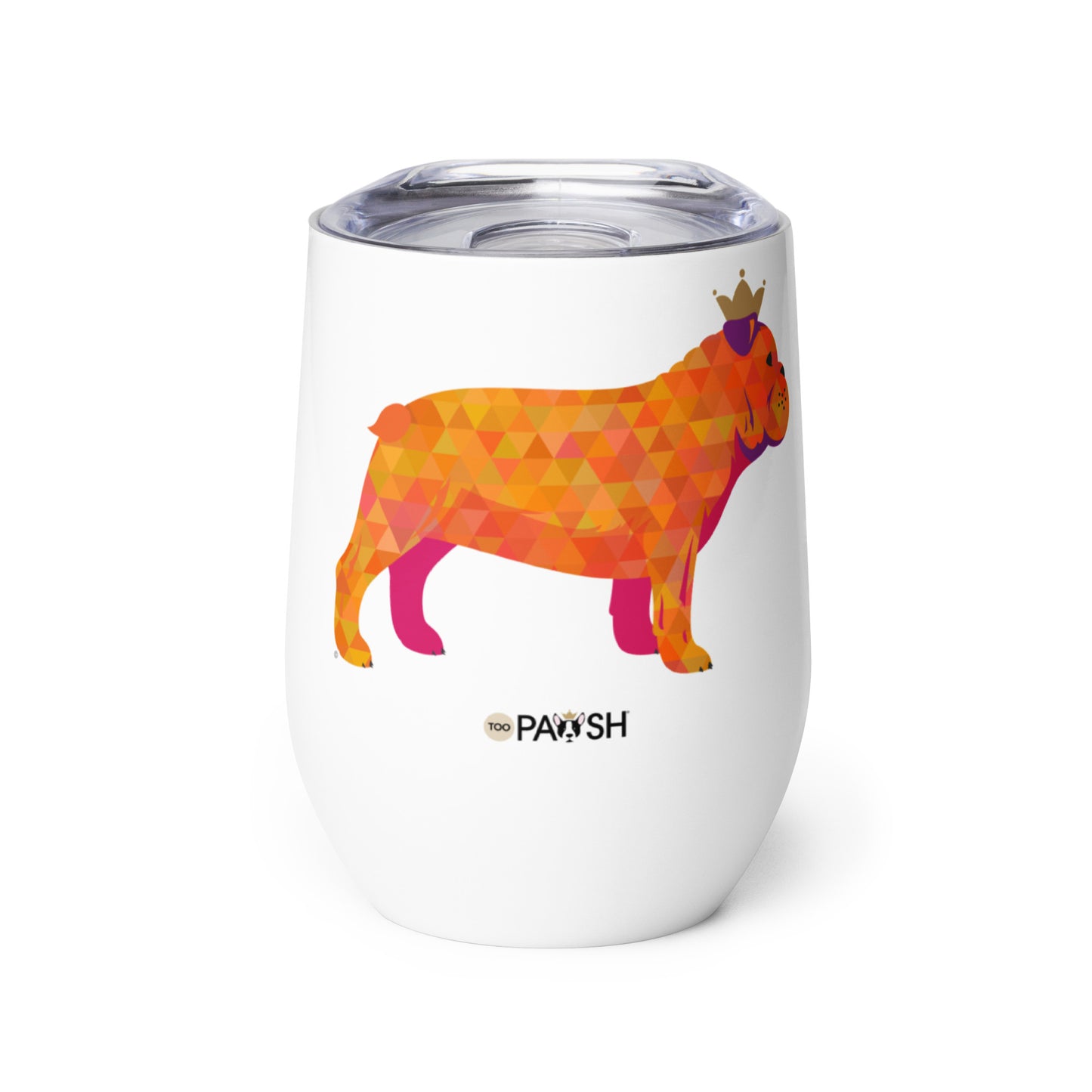 Frenchie Orange Wine tumbler