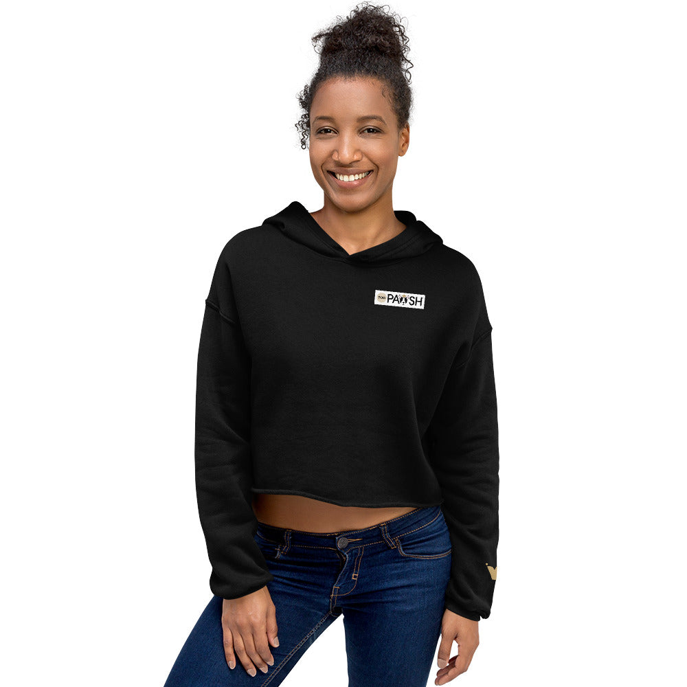 Too Pawsh Women's Crop Hoodie